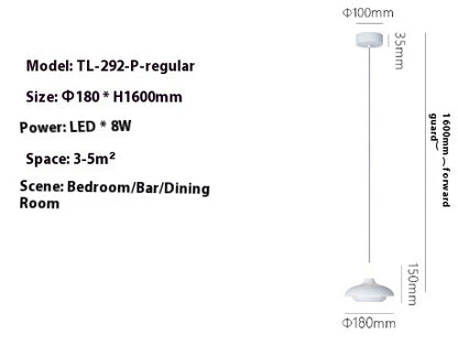 Modern Minimalist And Adjustable Creative Bedside Pendant Light