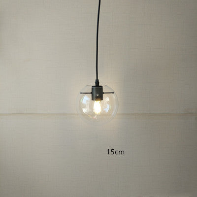 Nordic Postmodern Minimalist Transparent Glass Chandelier
