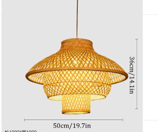Household Farm Bamboo New Chinese Style Chandelier