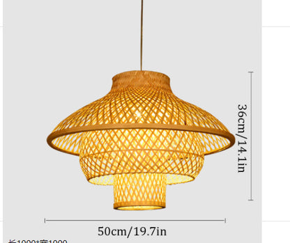 Household Farm Bamboo New Chinese Style Chandelier