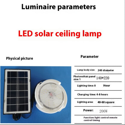 Solar Ceiling Lamp Indoor Corridor Light