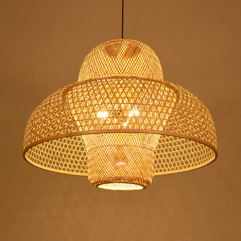 Household Farm Bamboo New Chinese Style Chandelier