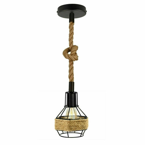 Retro Industrial Metal Pendant Light – Vintage Suspended Ceiling