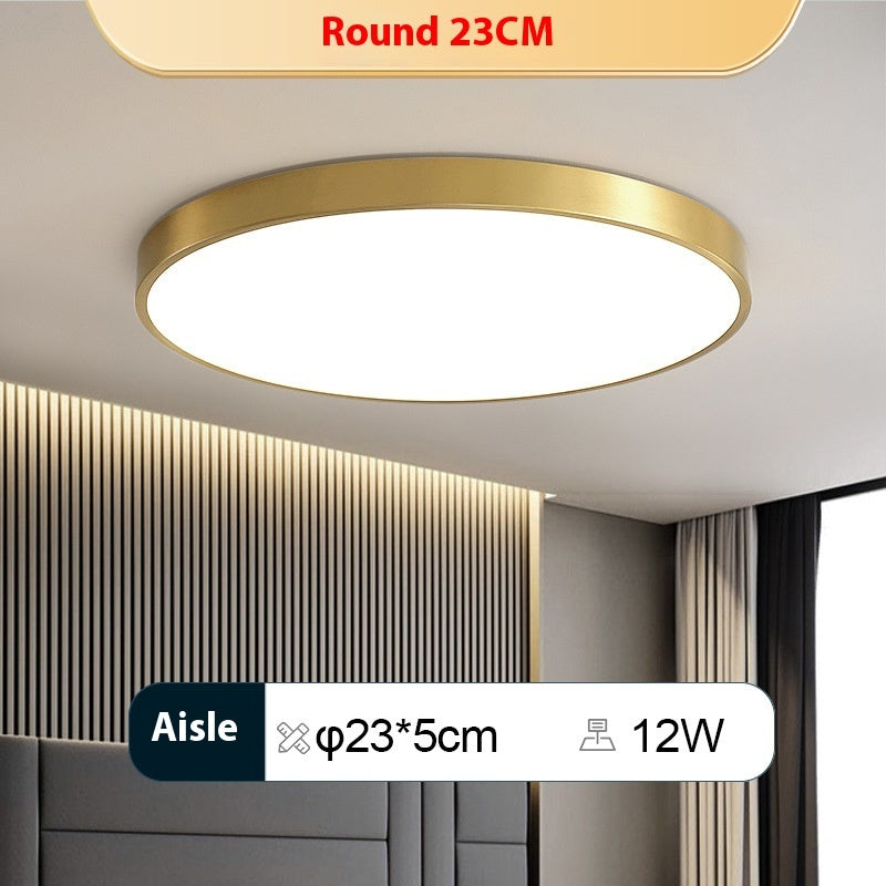 Led Ceiling Light Simple Living Room Round Nail Lamp For Domestic Use
