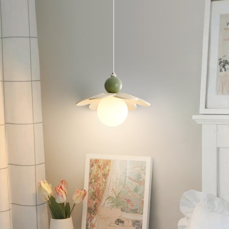 Cream Minimal Hanging Pendant Light Bedside