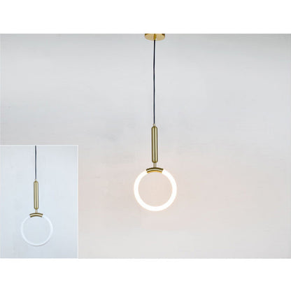 Nordic Minimalist Postmodern Halo Oval Small Chandelier