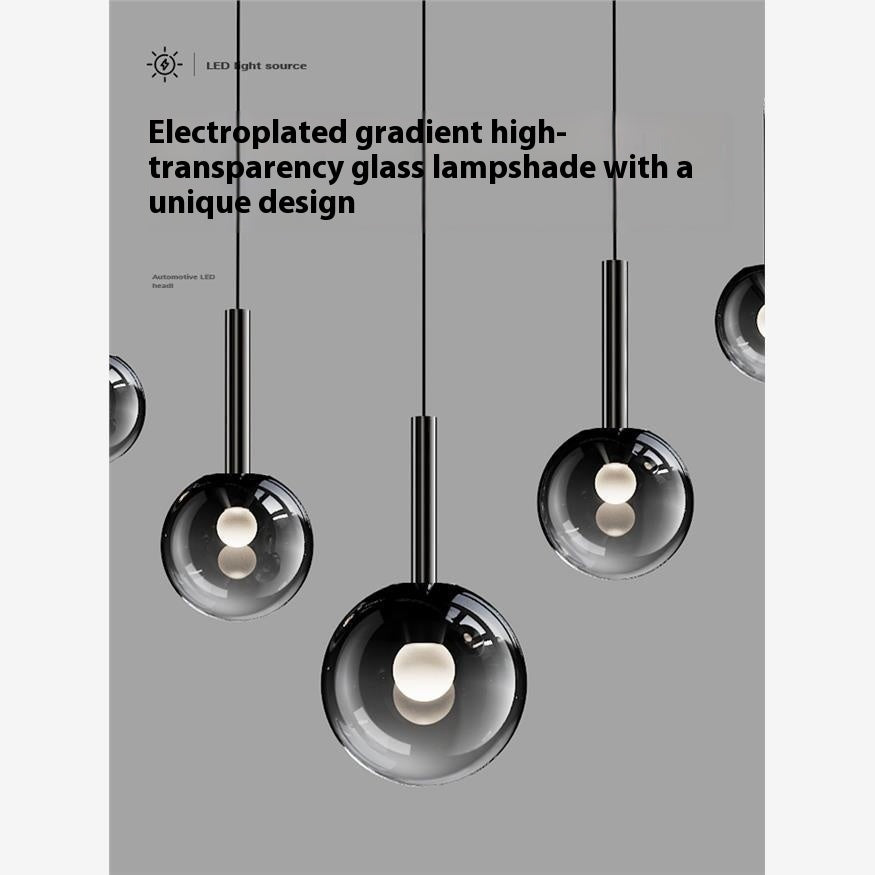 Modern Glass Pendant Chandelier for Staircase