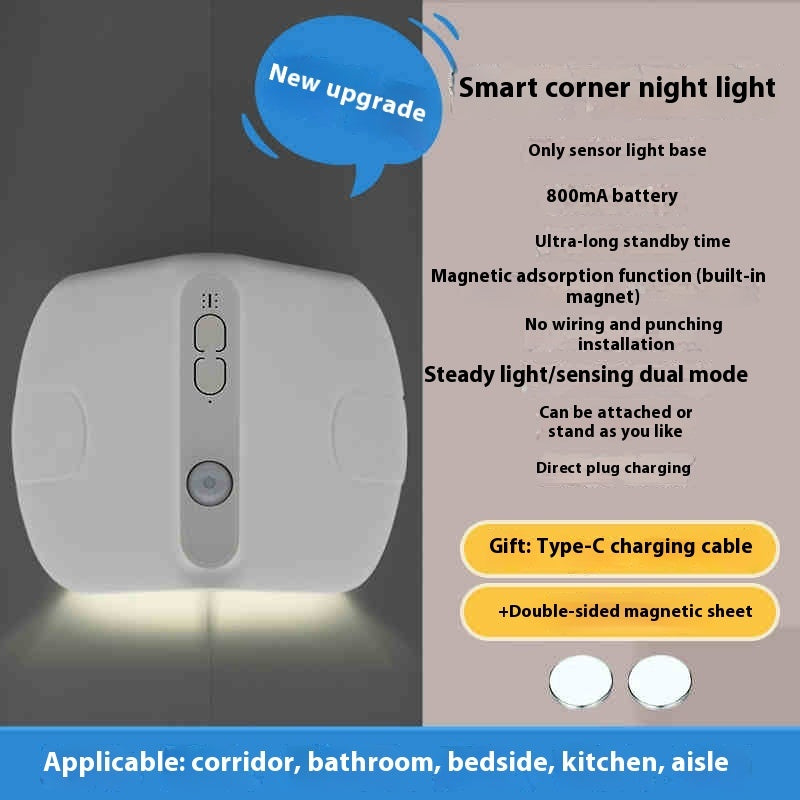 Castle Small Night Lamp Corner Wall Protector Anti-collision Decoration Ambience Light