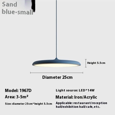 Dining Room Chandelier Macaron Flying Saucer Artistic Lamp