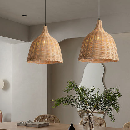 Japanese Restaurant Chandelier Bamboo Rattan Quiet Wind Zen