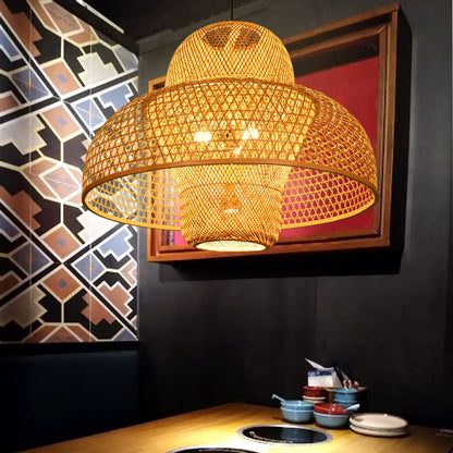 Household Farm Bamboo New Chinese Style Chandelier