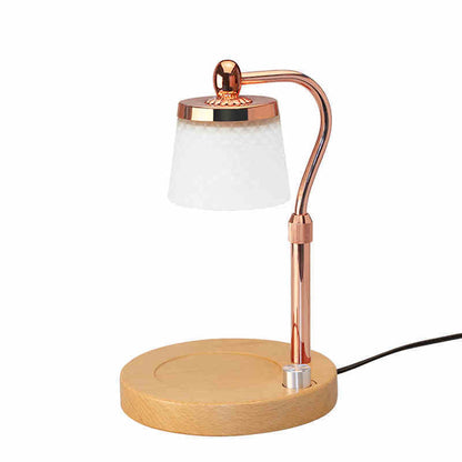 Adjustable Melting Wax Lamp Temperature Control Decorative Wooden Bottom Fragrance Lamp