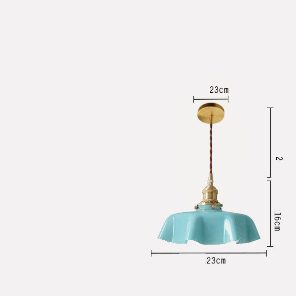 Medieval Brass Flower Bud French Light Luxury Cream Chandelier