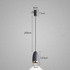 Lámpara colgante LED de hierro moderna con control remoto