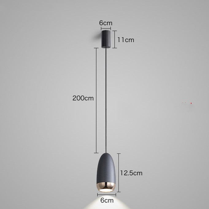 Modern Iron LED Pendant Light with Remote Control