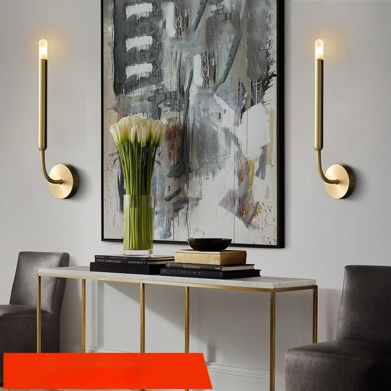 Modern Nordic Copper Wall Lamp Bedside Light