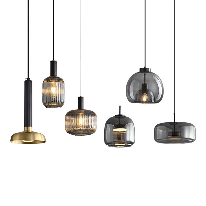 Modern Minimalist Glass Single Pendant Light