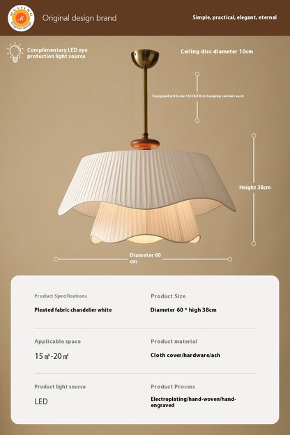 Cream Style Chandelier Internet Celebrity Living Room Dining Room Bedroom Lamps