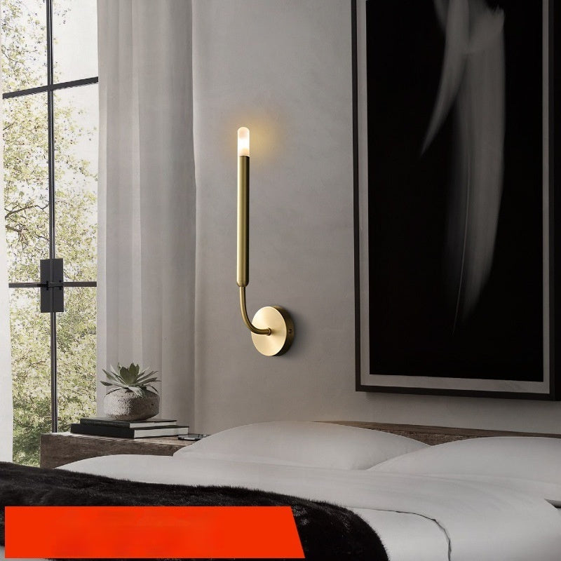 Modern Nordic Copper Wall Lamp Bedside Light