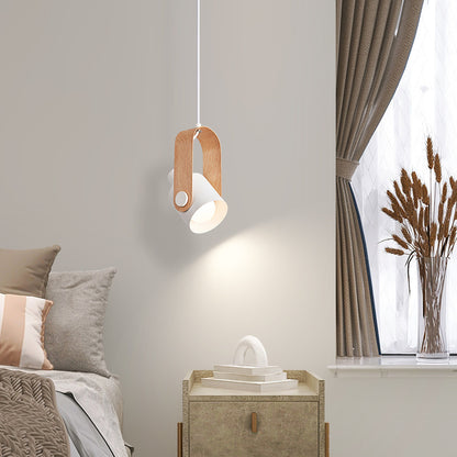 Bedside Bedroom Suspension Wire Log Style Creative Chandelier