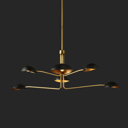 American Minimalist Full Copper Creative Fashion Chandelier