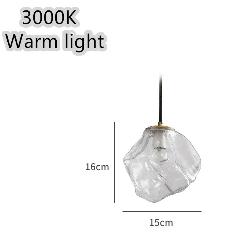 Minimalist Art Ice Cube Restaurant Chandelier Personality Creative