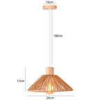 Bohemian Rattan Pendant Light Woven Hemp Hanging Lamp