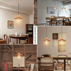 Bohemian Rattan Pendant Light Woven Hemp Hanging Lamp