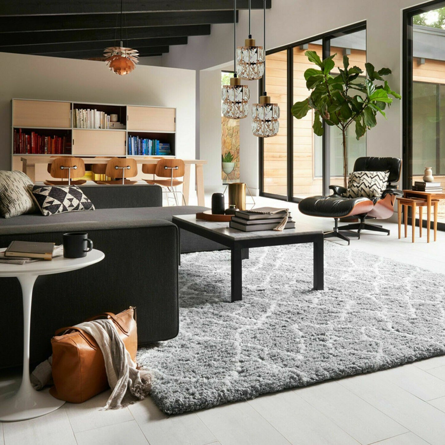 Acrylic Crystal Chandelier Style Ceiling Light Lamp Shade Pendant~2561