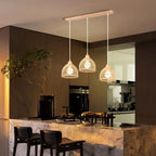 Bohemian Rattan Pendant Light for Kitchen & Dining