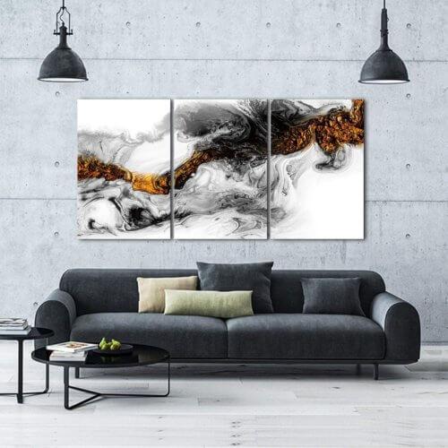 Light Energy Triptych Acrylic Wall Art