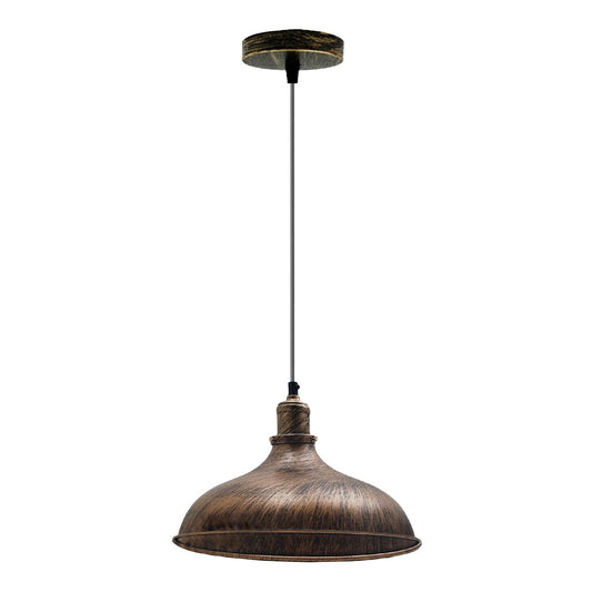 Brushed Copper Industrial Retro Ceiling Pendant Light~1481