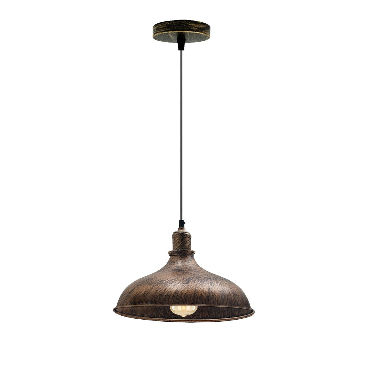 Brushed Copper Industrial Retro Ceiling Pendant Light~1481
