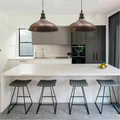 Brushed Copper Industrial Retro Ceiling Pendant Light~1481