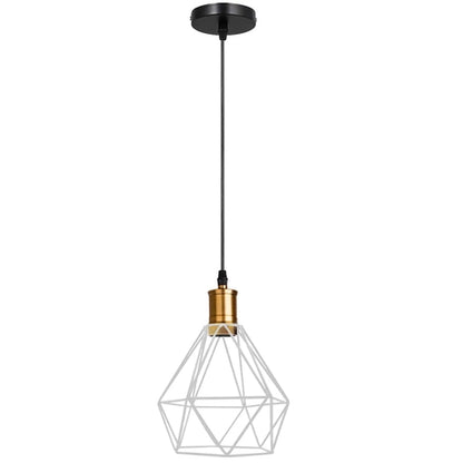 Modern Diamond Cage Pendant Light Fitting Geometric Wire Cage ~1266