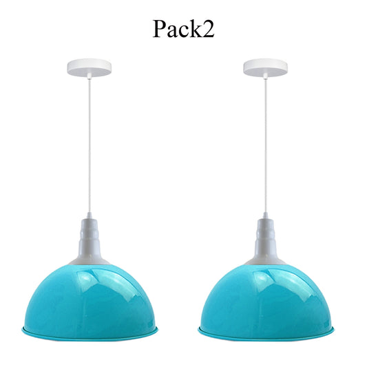 Retro Industrial Blue Pendant Light ~3566