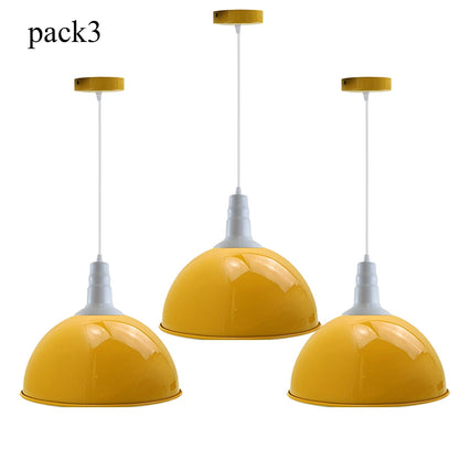 Adjustable Pendant Lights | 3 Pack | Yellow | UK ~3574