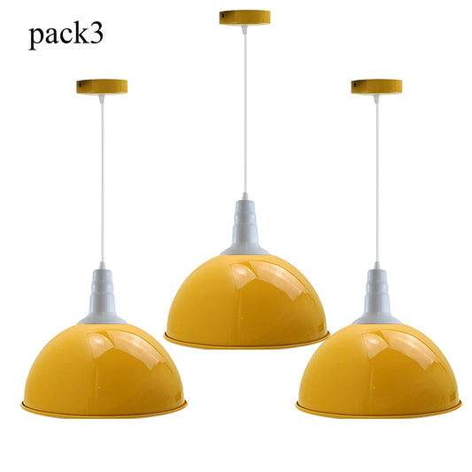 Adjustable Pendant Lights | 3 Pack | Yellow | UK ~3574