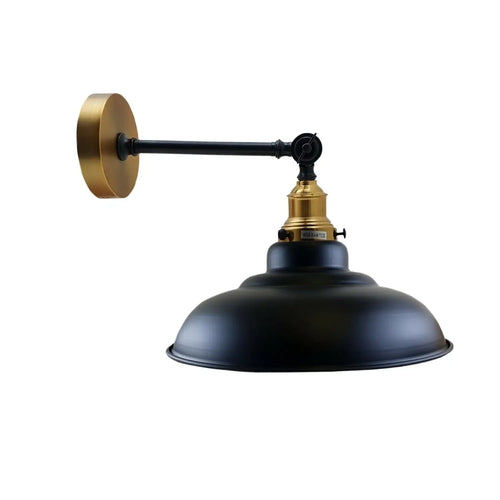 Black Shade With Adjustable Curvy Swing Arm Wall Light Fixture Loft