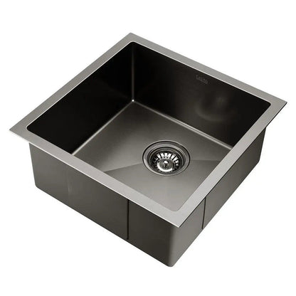 Cefito 44cm x 44cm Stainless Steel Kitchen Sink Under/Top/Flush Mount