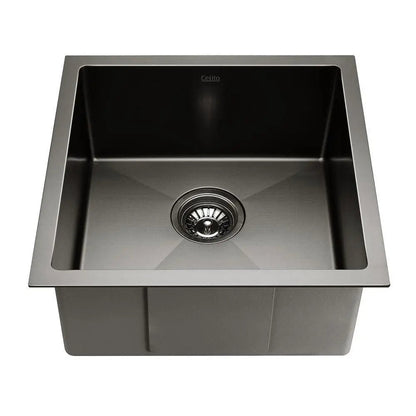 Cefito 44cm x 44cm Stainless Steel Kitchen Sink Under/Top/Flush Mount