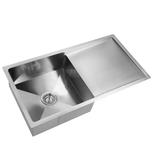 Cefito 87cm x 45cm Stainless Steel Kitchen Sink Under/Top/Flush Mount