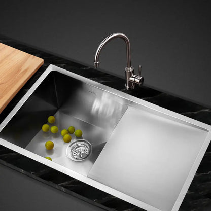 Cefito 87cm x 45cm Stainless Steel Kitchen Sink Under/Top/Flush Mount