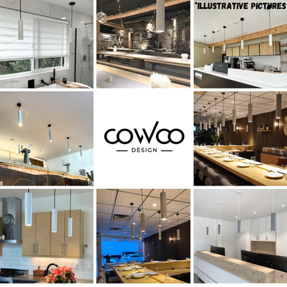 DARK GRAY Concrete Pendant Light W+W