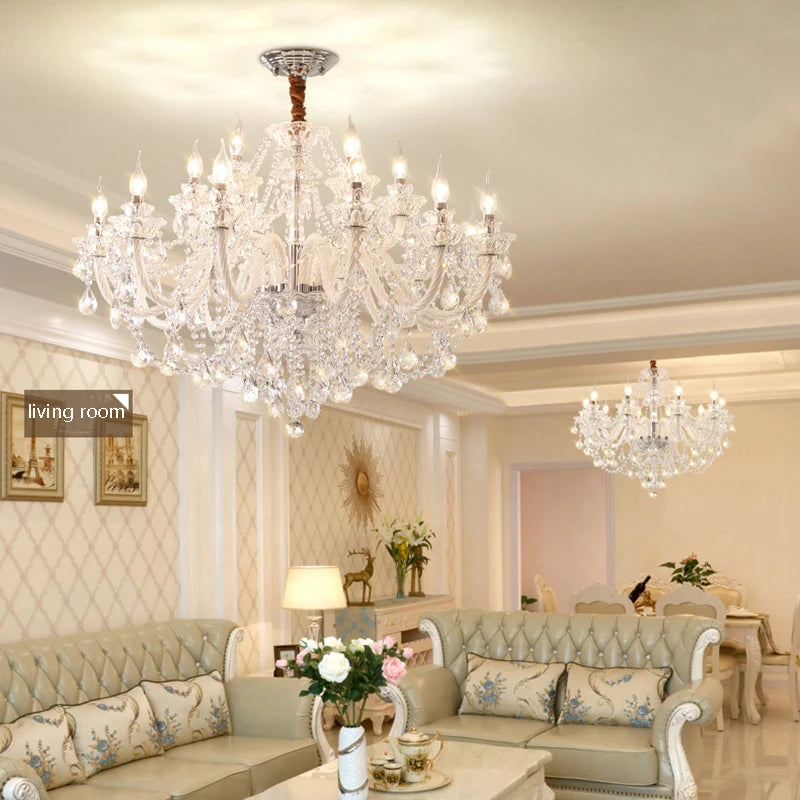 Crystal Chandelier Modern Minimalist Dining Room Lamp