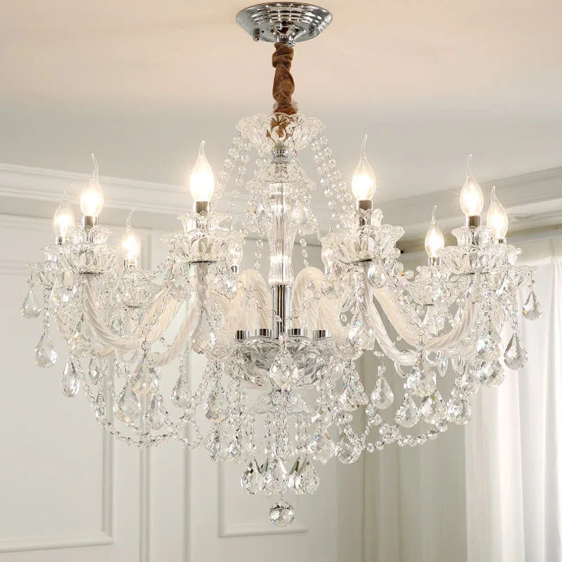 Crystal Chandelier Modern Minimalist Dining Room Lamp