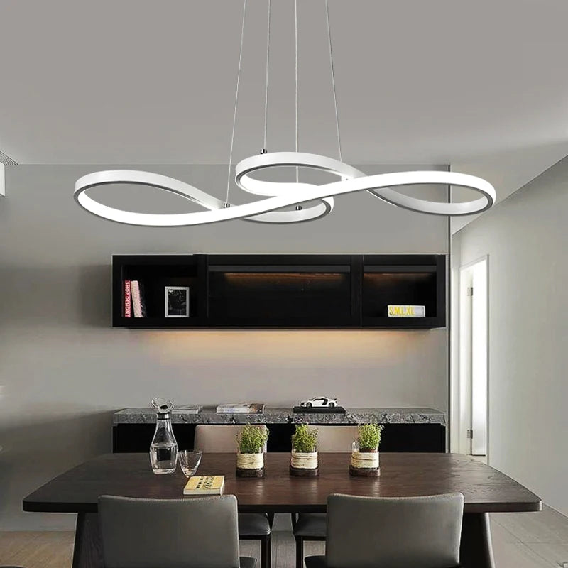 Contemporary Aluminum Pendant Light for Dining Room