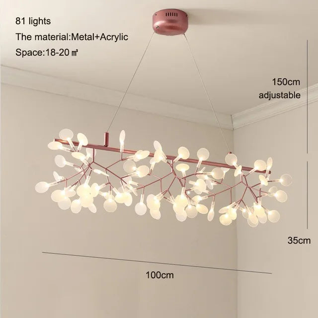 Nordic Iron Chandelier Modern G4 Round Firefly Design