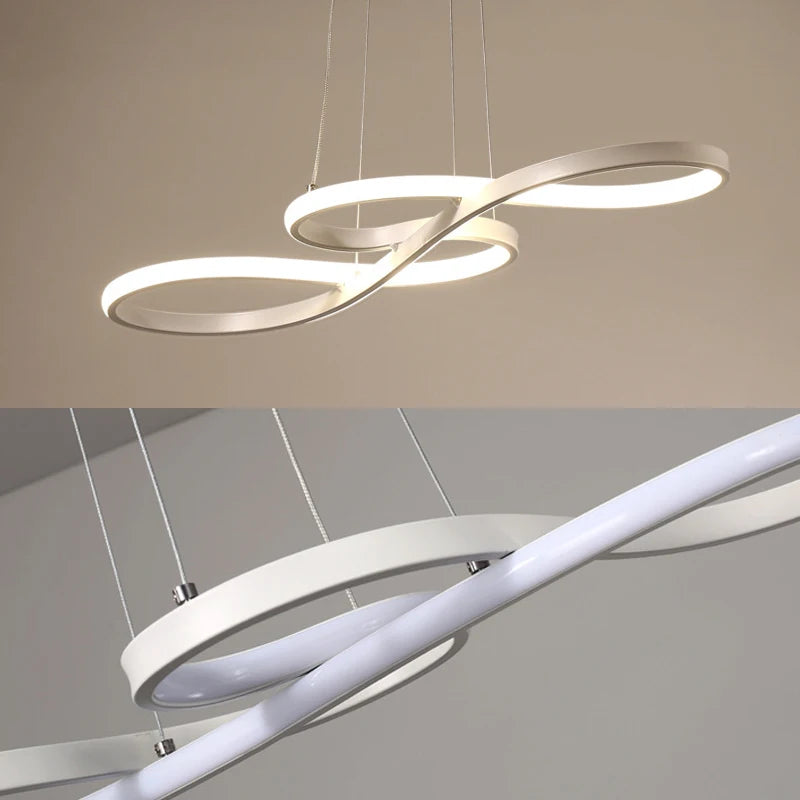 Contemporary Aluminum Pendant Light for Dining Room