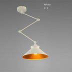 Industrial Iron Adjustable Pendant Lamp with Telescopic Arm